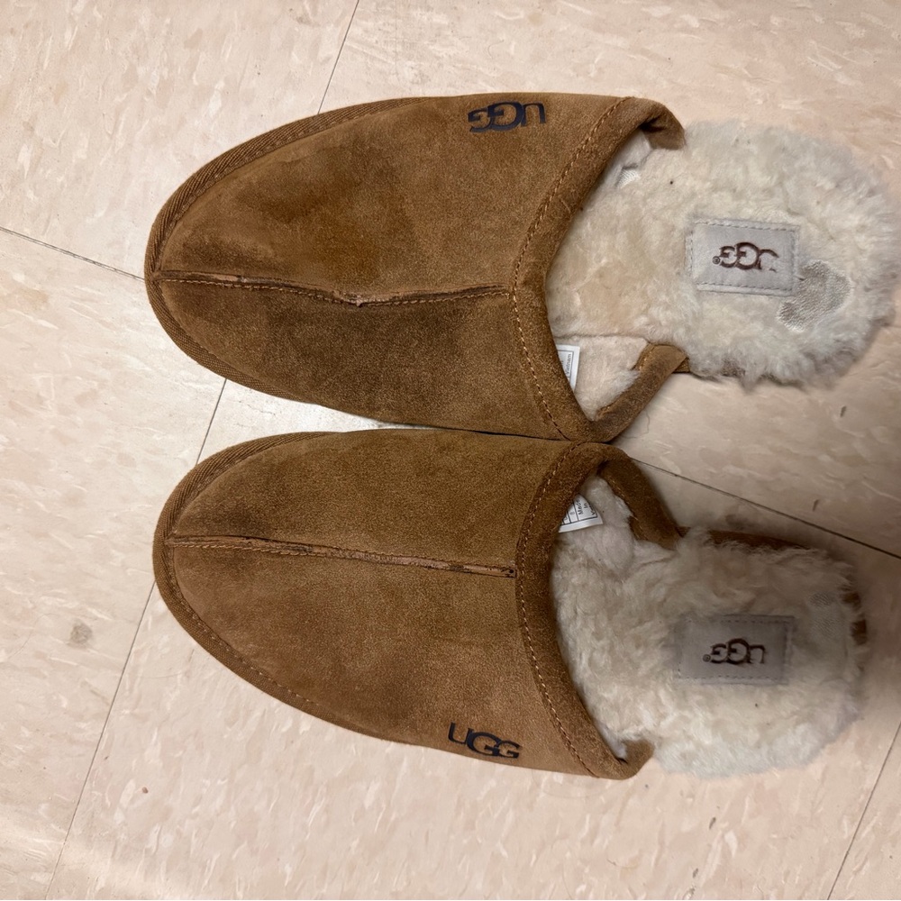 UGG Tan Suede Slippers